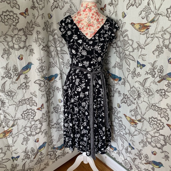 LOFT✨NWTs✨Rainforest Cutout Button Back Midi Dress - Picture 7 of 13